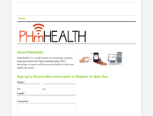 Tablet Screenshot of myphmhealth.com